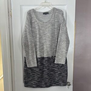 Anthropologie Sunday in Brooklyn Gray and Black Knit Sweater